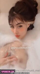 Shunli Mei Busty Blue Eyes Female Latin Gamer Huge Breasts